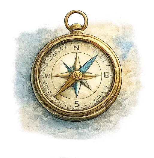 Compass representing clarity, direction, and better systems